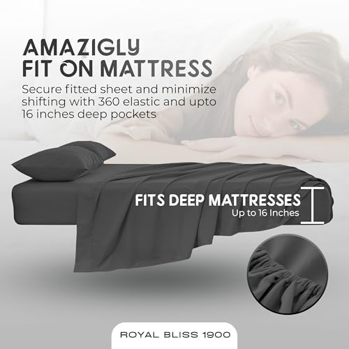 Twin XL Sheet Sets - 2 Pcs Set - Fade Resistant Double Brushed