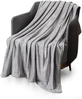 KEPLIN Silver Grey Throw Blanket - 60x80 in I Soft, Fluffy, Warm