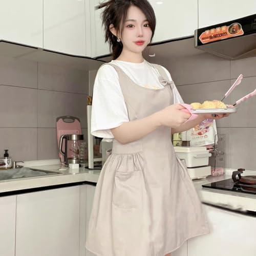 Love Potato Cute Bowknot Kitchen Cooking Gardening Cleaning Apron