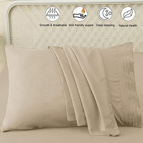 SONORO KATE Luxury Pillowcase Set Brushed Microfiber 1800 Bedding