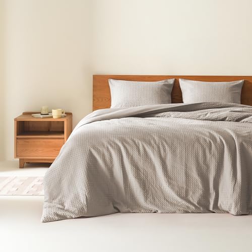 Comfort Spaces Mina Comforter Set, King/Cal King, 3 Piece, Neutral