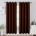 CUCRAF Brown Blackout Curtains 72 inch Length 2 Panels Set, Room