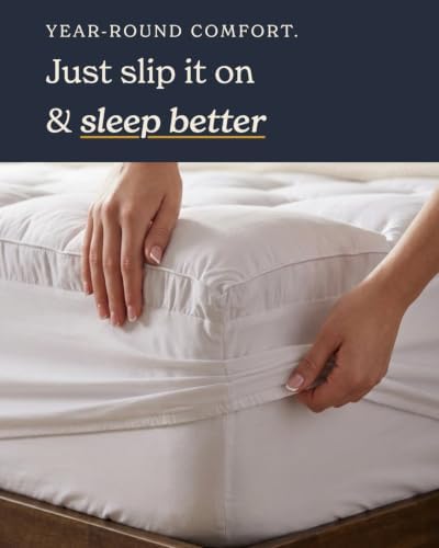 Beckham Hotel Collection Queen Mattress Topper - Pillow Top Mattress