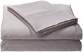 Tribeca Living Queen Microfiber Sheet Set, Silver Grey