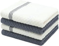 Cotton Dish Towels for Kitchen Drying Dishes, Set of 4, 15" x 25"