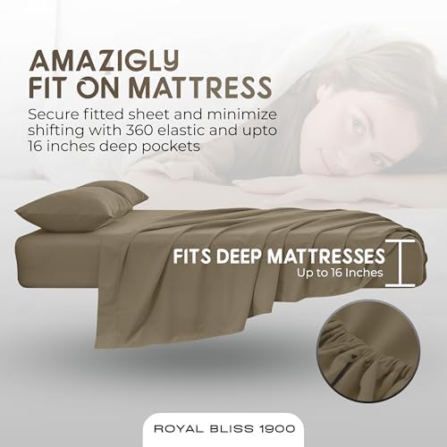 Top Split Flex Head California King Size Sheet Set - Egyptian Quality