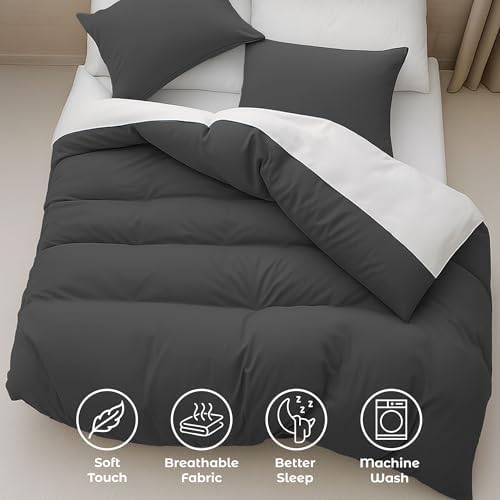 Pure Bedding Duvet Cover Twin/Twin XL Size - 2 Pieces Extra Soft