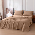 Amazon Basics Sheet Set Cationic 4-Piece Bedding Set, Wrinkle