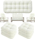 Youyole 7 Pcs Wicker Chair Cushions Set, 44 x 19'' Outdoor Waterproof