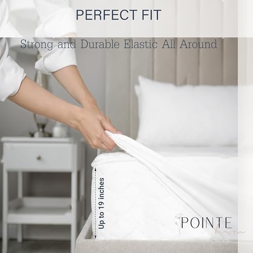 Pointehaven Combed Cotton Percale Solid Twin Rose Bed Sheet Set - Soft