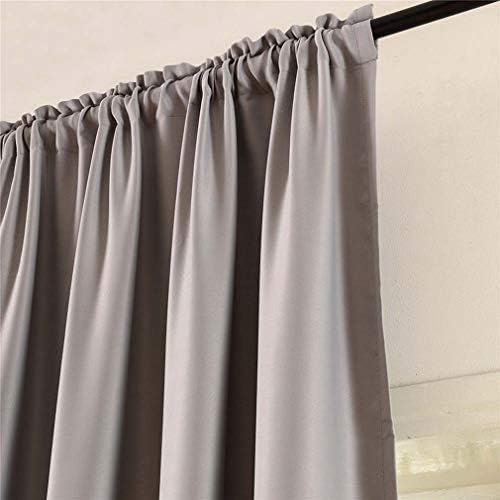 Blackout Curtains for Large Bedroom Window, Rod Pocket Drapes Thermal