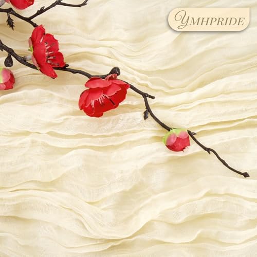 12 Pack Cheesecloth Table Runner 35 x 120 inch Long Boho Cheese Cloth