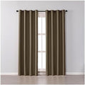 Beydodo 72 inch Curtains Blackout Brown, Light Darkening Curtains for