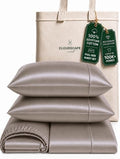 Cloud Scape Full Bed Sheets 100% Egyptian Cotton Sateen - Taupe