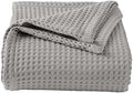 100% Cotton Waffle Weave Bed Blanket | Soft, Breathable, and
