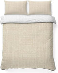 Teamery Queen Quilt Bedding Set Minimalist Beige Aesthetic Breathable