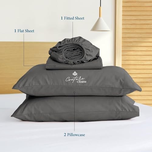 Egyptian Cotton King Size Sheet Set, 4-Piece, 1000 Series Sateen