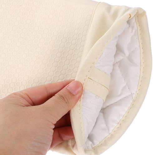 1 Pair Silicone Oven Mitts, Kitchen Gloves Heat Resistant Honeycomb