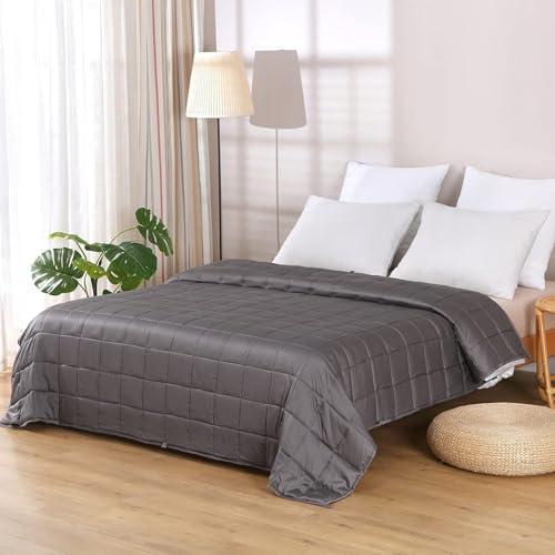 ZonLi Cooling Weighted Blanket for Hot Sleepers, Queen 48"x72" 15lbs