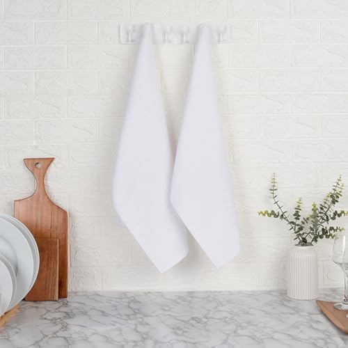Blue Needles Waffle Weave 100% Cotton Kitchen Towels Set of