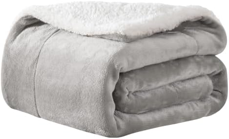 WDCOZY Sherpa Fleece Throw Blanket 60"x80", Soft Bed Blankets, Light