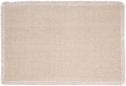 C&F Home Fringed Sand Single Placemat 14" x 20" Beige
