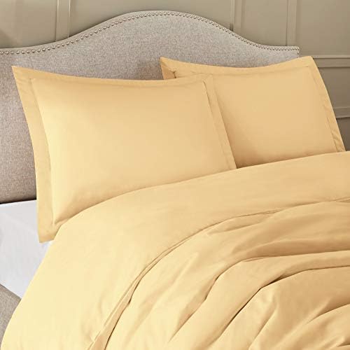 Beige Duvet Cover Set Oversized Queen Soft Double Brushed 3 Piece