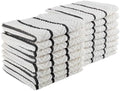 Lavish Home Soft and Absorbent Cotton Dish Cloths, Black, 16-Pack