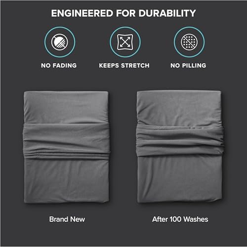 Bare Home Cooling Performance Jersey Knit Stretch Sheet Set