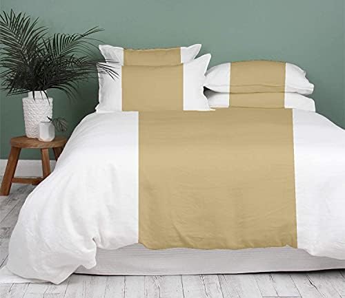 5 Piece Duvet Cover Queen/Full Set 100% Egyptian Cotton 400 TC with