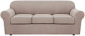 H.VERSAILTEX 4 Piece Stretch Sofa Covers for 3 Cushion Couch Covers