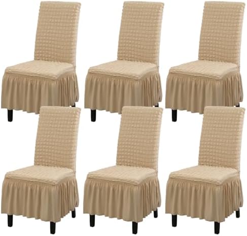 Rakila Stretch Washable Chair Covers for Dining Room Set of 6