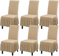 Rakila Stretch Washable Chair Covers for Dining Room Set of 6