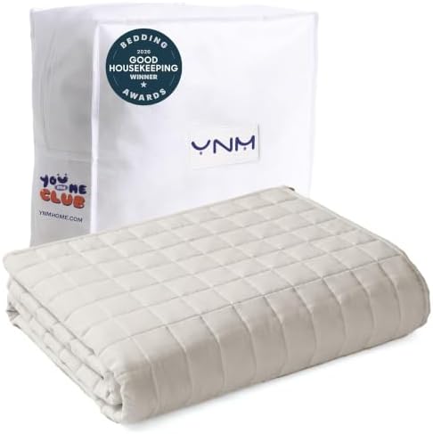YnM 15lbs Weighted Blanket for Adults, Heavy Bed Throw Blanket with