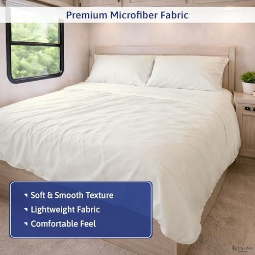 KRISHNA Premium Sheet Set Full Size 54"x75", Microfiber Bed Sheets