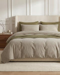 SE SOFTEXLY Muslin Duvet Cover Queen Size, 100% Washed Cotton Duvet