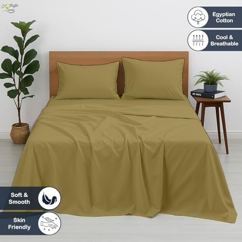 Cottington Lane Full Size Sheet Set, 100% Egyptian Cotton Premium