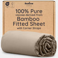 Bambaw 100% Viscose Derived from Bamboo Fitted Sheets Queen Size