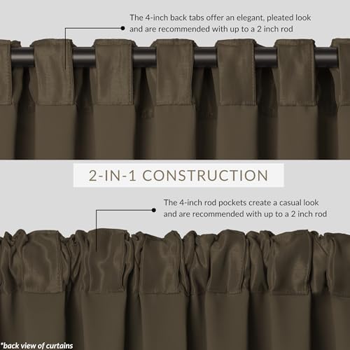 Elrene Home Fashions All Seasons Energy Efficient Room Darkening Rod