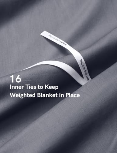 YnM Exclusive Cotton Duvet Cover for Weighted Blankets with 16 Strings