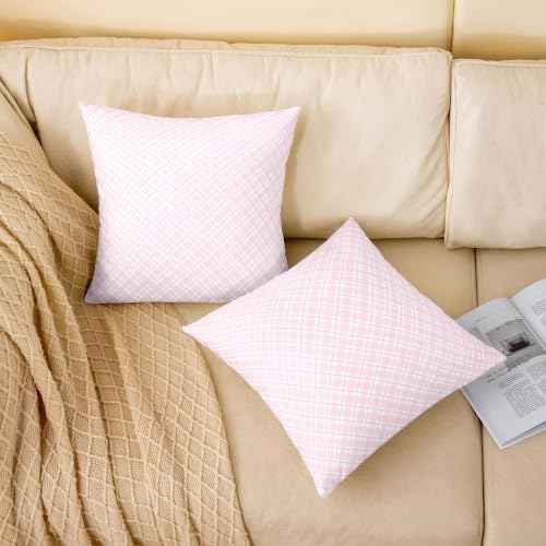 Manfei Buffalo Plaid Pillow Cover, 2 Pack, 20" x 20"