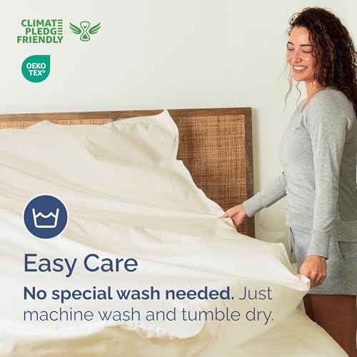 Queen Flat Sheet - Single Top Flat Sheet Only - Soft & Cooling - Off