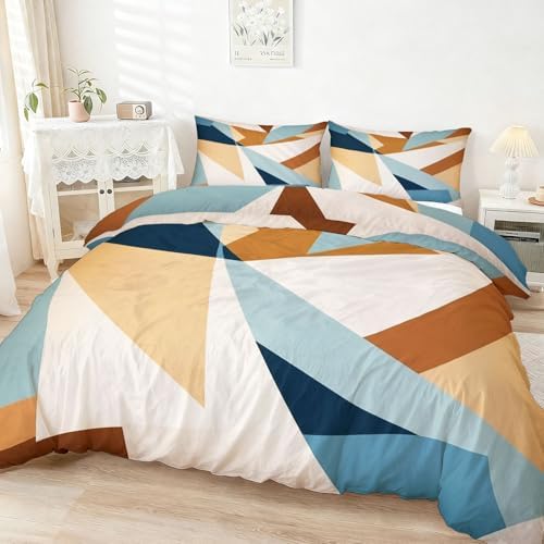 Soft Breathable Duvet Cover Minimalist Abstract Geometric Pattern