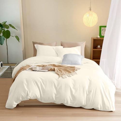 Peruvian Pima Cotton Duvet Cover with 3-Side Zipper Closure, 600