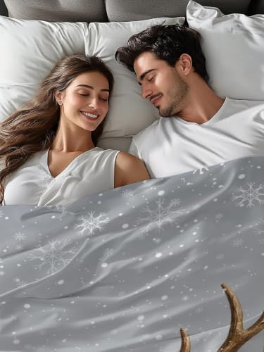 Cal King Size Flat Sheet Only, Christmas Poinsettia Pinecone Bed Top