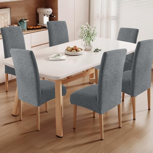 MAXIJIN Waterproof Chair Covers for Dining Chairs Set of 4, Stretch