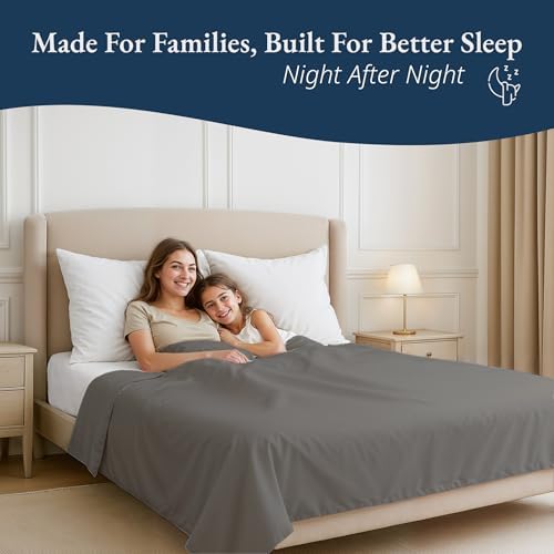 Lane Linen 100% Egyptian Cotton Full Size Flat Sheet Only (85"x100")