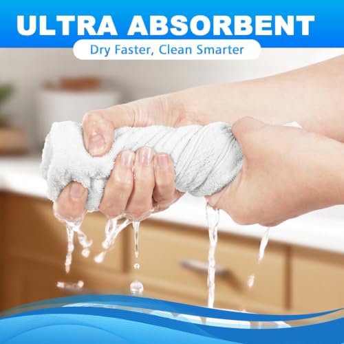 6 Pack Washcloths, 100% Cotton Wash Cloths, 13x13 Inch, White