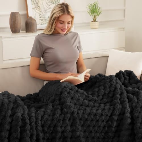Whale Flotilla Soft Fleece Queen Size Bed Blanket Luxury 3D Jacquard