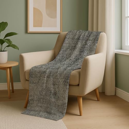 Addison Rugs ASB769 Taupe 50" x 70" Oversized Sherpa Throw Blanket